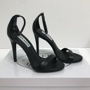 Steve Madden Stecy Ankle Strap Heel - Black 5